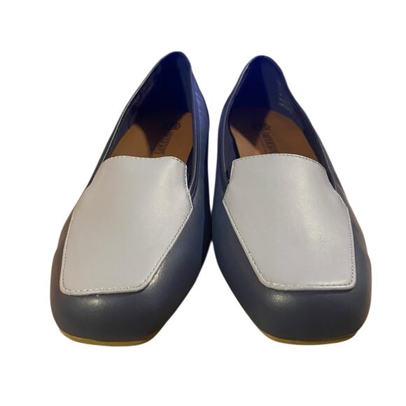 Harborsides Libbie Womens Loafers 11M Blue Black Faux Leather Slip On Shoes - Picture 8 of 9